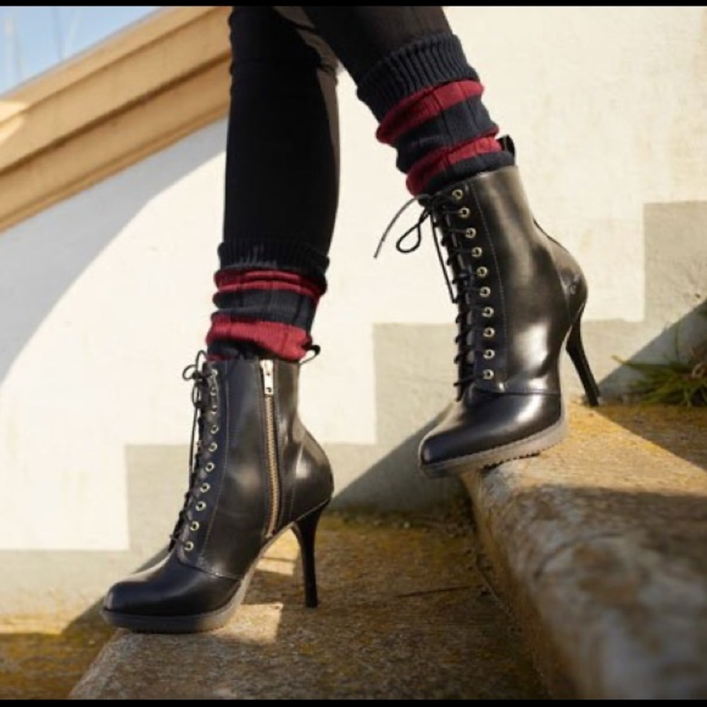 Dr. Marten Stiletto High Heel Kimora Combat Boots